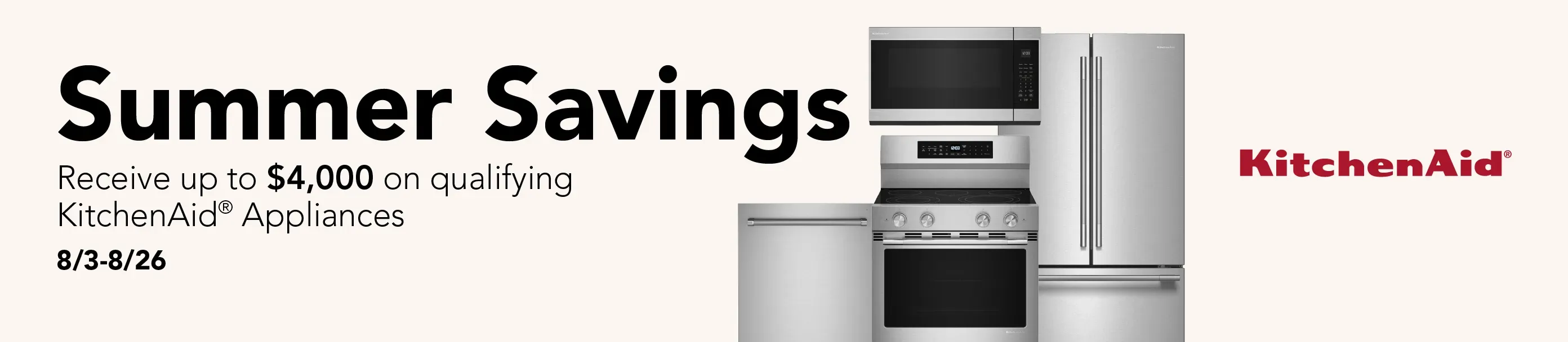 KitchenAid Summer Savings 2026